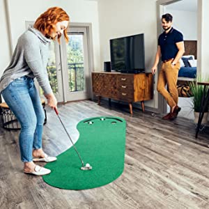Image accompanying Put – A – Bout Grassroot Mat Best For The Den and Getting Your Golf Fix