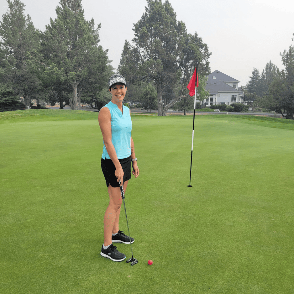Image accompanying Post Two: What a tremendous drive! Well done, Holly! That is a huge achievement.????????️♀️⛳️