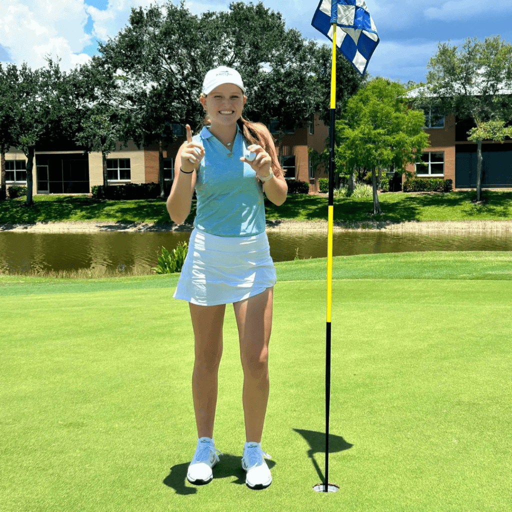 Image accompanying Post Five: Hole-In-One Club, Congratulations, Caraline!????????♀️⛳❤