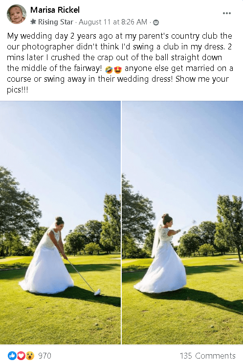 Image accompanying Women Who Golf Member Stories: Weddings, Wins & Family