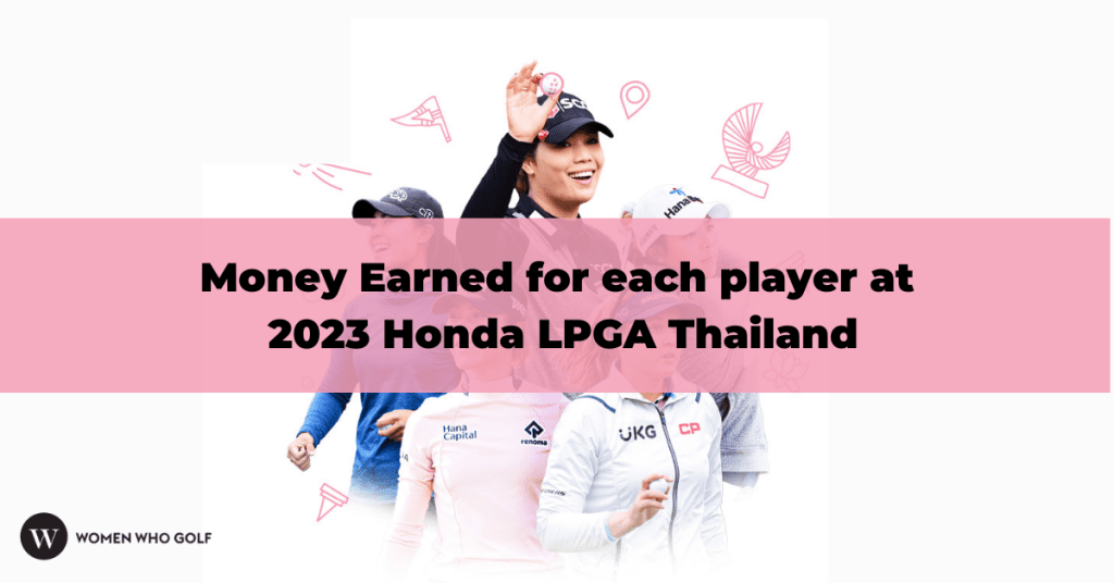 Prize money earnings for each LPGA player at 2023 Honda LPGA Thailand
